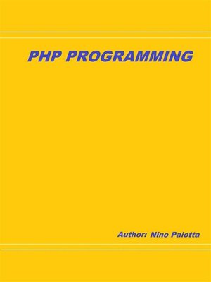 cover image of PHP programming
